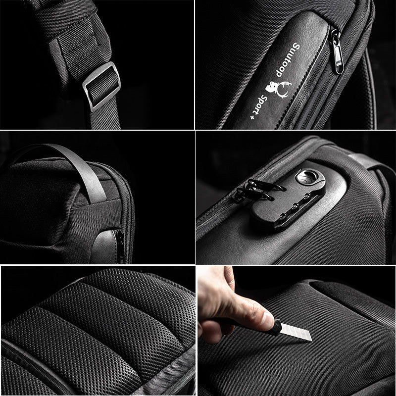 Men Chest Bag Messenger Bag Anti-theft Shoulder Bags Chest Bag Pack For Male - ANIBEY