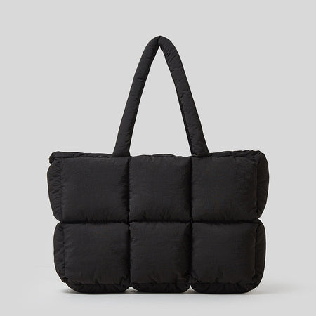 Soft Down Handbag Woman Cotton Dress Bags Filled With Cotton - ANIBEY
